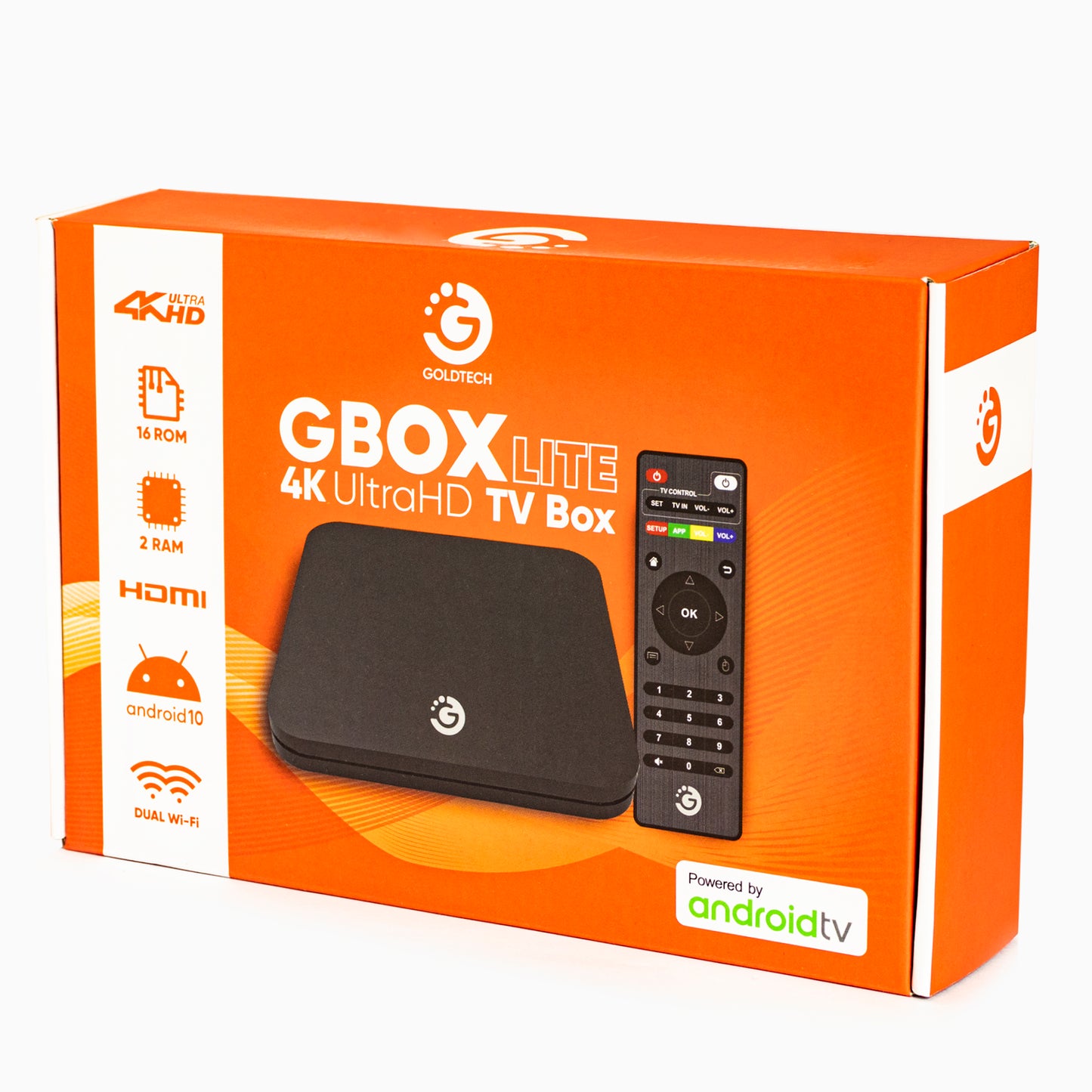 TV Box GoldTech Lite Key 16GB/2GB 4K con Teclado Inalámbrico