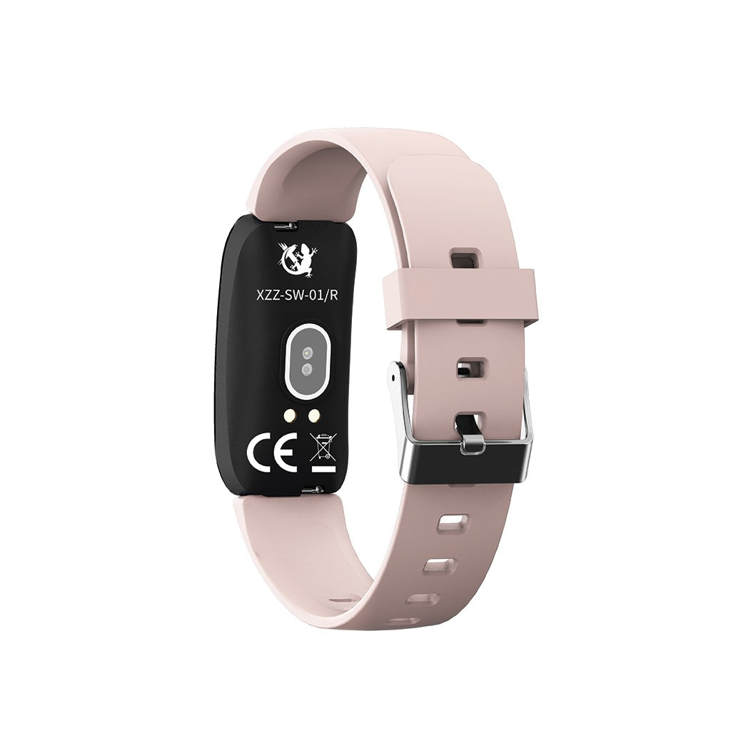 Smartwatch X-Lizzard XZZ-SW-01/R Negro y Rosado | Reloj Inteligente Deportivo con Monitor de Salud