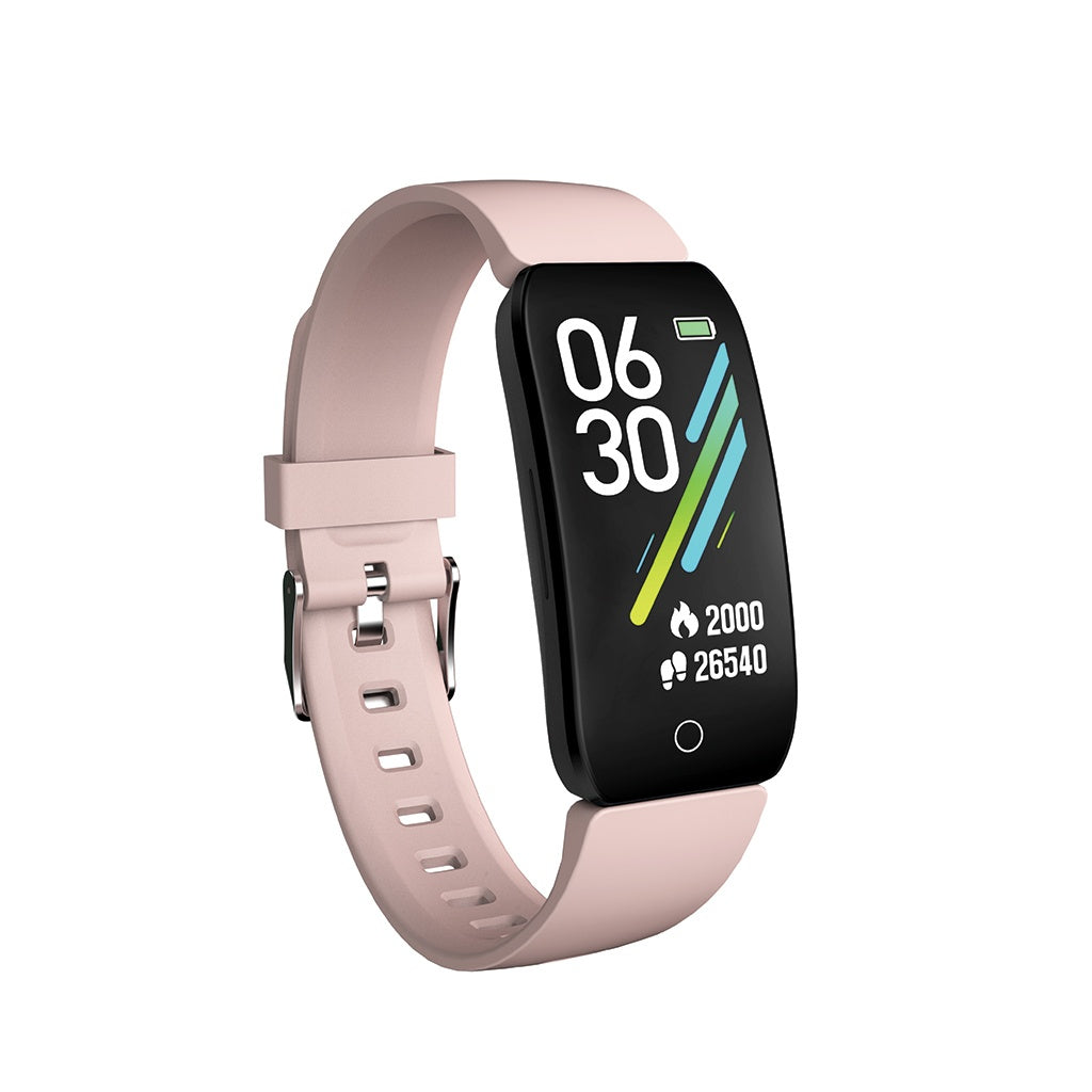 Smartwatch X-Lizzard XZZ-SW-01/R Negro y Rosado | Reloj Inteligente Deportivo con Monitor de Salud