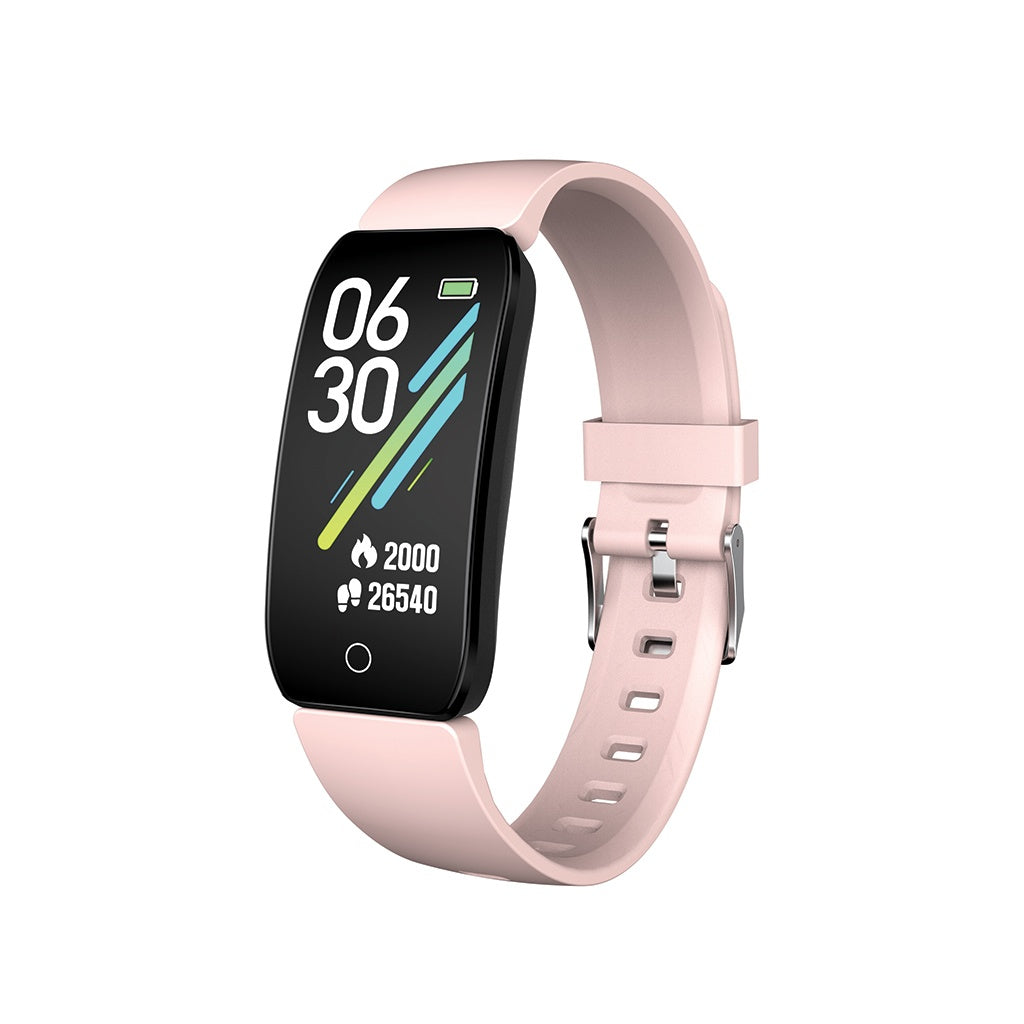Smartwatch X-Lizzard XZZ-SW-01/R Negro y Rosado | Reloj Inteligente Deportivo con Monitor de Salud