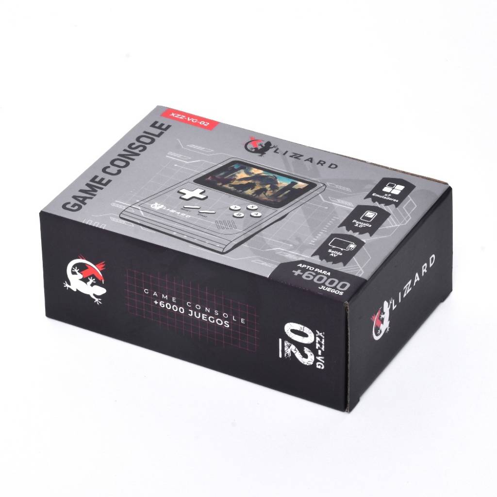 Consola Portátil XZZ-VG-02 X-Lizzard | 6,000 Juegos y Pantalla de 3.0