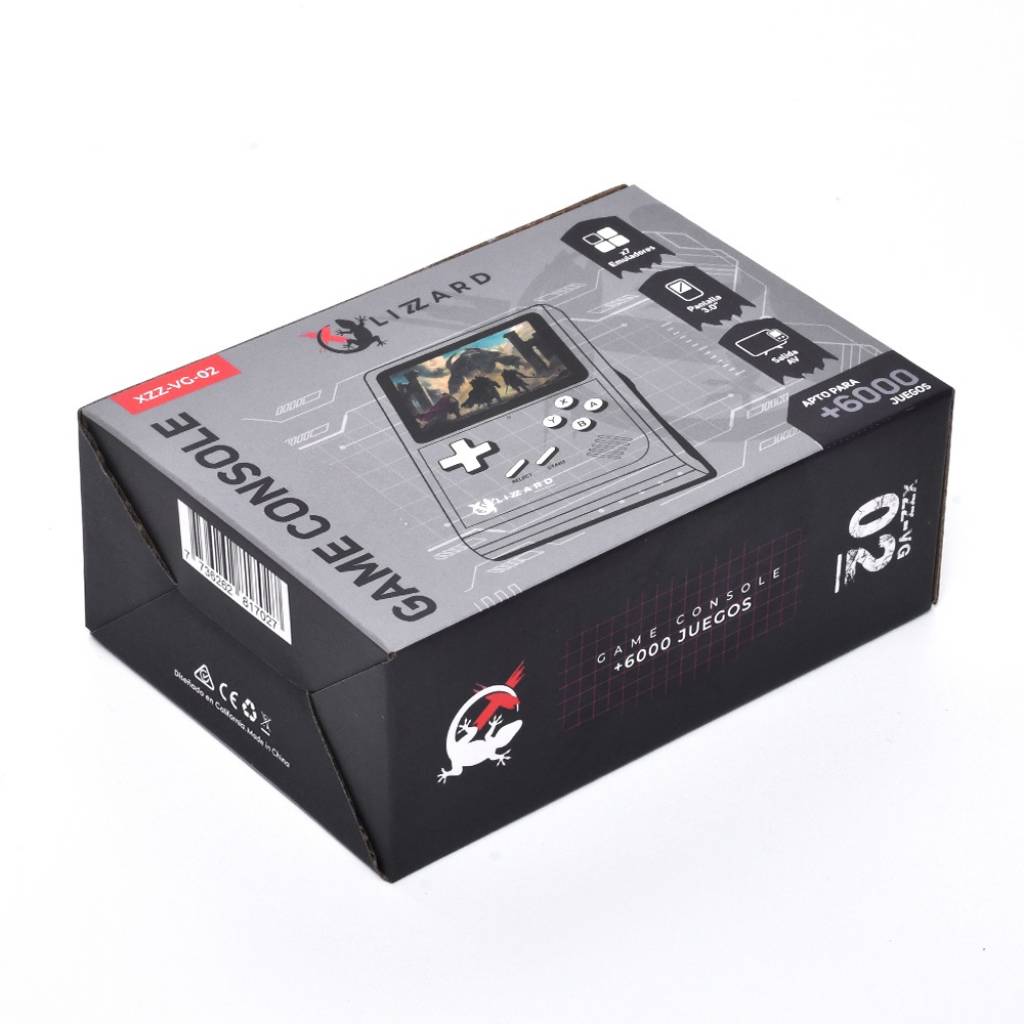 Consola Portátil XZZ-VG-02 X-Lizzard | 6,000 Juegos y Pantalla de 3.0