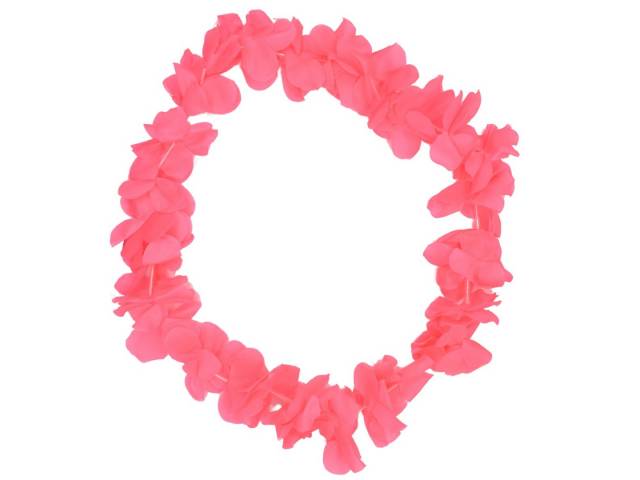 Collar de Flores para Cotillón Rosa | 45cm