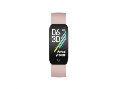 Smartwatch X-Lizzard XZZ-SW-01/R Negro y Rosado | Reloj Inteligente Deportivo con Monitor de Salud