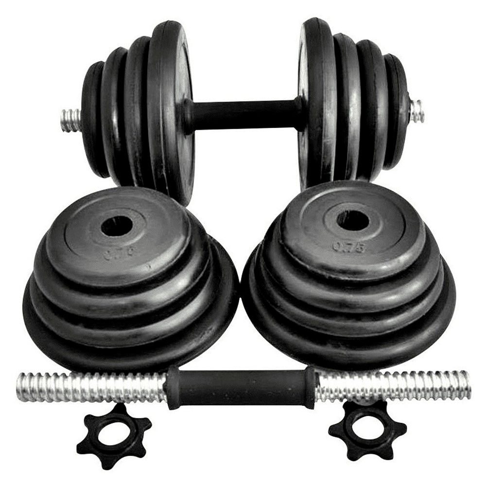 DUMBBELLS X 2 WITH WEIGHTS TOTAL 20KG