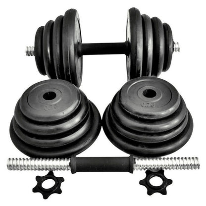 DUMBBELLS X 2 WITH WEIGHTS TOTAL 20KG