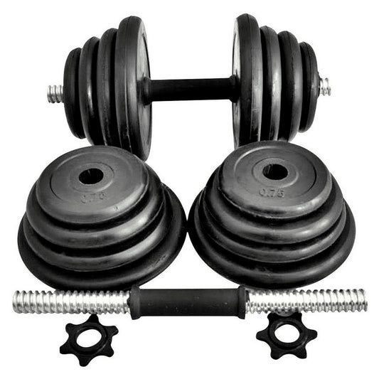 DUMBBELLS X 2 WITH WEIGHTS TOTAL 20KG