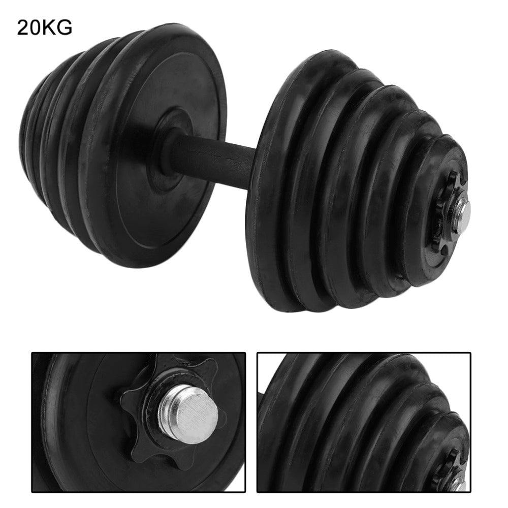 DUMBBELLS X 2 WITH WEIGHTS TOTAL 20KG
